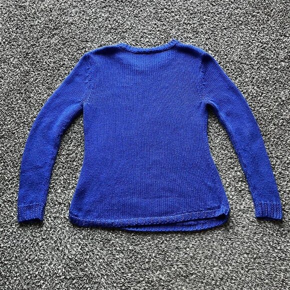 Polo Ralph Lauren Womens Large Blue Sweater Knit Pullover - Picture 3 of 8